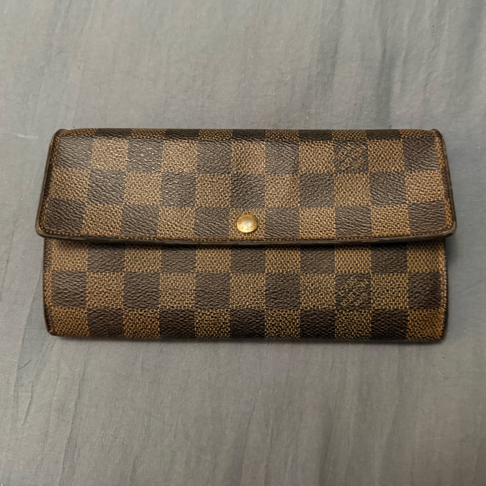 Louis Vuitton Brown Checkered Wallet
